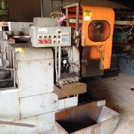 2-1/8"Modern#2LD, cut-off machine,AB PLC,27â€™ barfeed,196-3027 RPM,clnt,â€™87,#9400