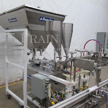 Simplex#AS200, twin piston filler, 5-15 cycles per minute