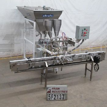 Simplex#AS200, twin piston filler, 5-15 cycles per minute