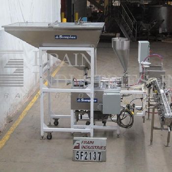 Simplex#AS200, twin piston filler, 5-15 cycles per minute