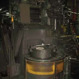 36 "Bullard # SPIRAL-DRIVE, cabeza lateral, cabeza de torreta de riel, desde servicio, etiqueta # 15533