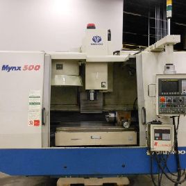 Daewoo #MYNX-500, 40" X,20 Y,22 Z,20 ATC,8000 RPM,box way,Fanuc 21M,4th Axis,’01