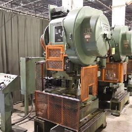 45 Ton,L &amp; J#45-SPEED-STAMPER, 1.5" str,12.6 SH,28 x 18 bed,135-540 SPM (2 available)