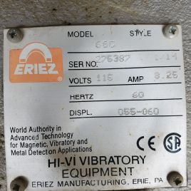 12" wide,EriezVibrating Feeder, #3429-32
