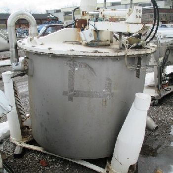 48" x 30Ketema#MARK-III, 316L Stainless Steel,perf.bskt,top load,bottom unload,single act.plow,85#/cu.ft. capacity s/n ##MZ56776,1992,#25368