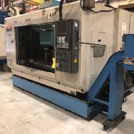 Mazak#VTC-200B, 24 ATC,44.09" X,20.08 Y,20.08 Z,10k RPM, #40,4-Axis,Mazatrol Fusion 640M, 1999, #13221