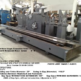 116" x 312NoRTON, 32 swing over ways, Solid State Drives