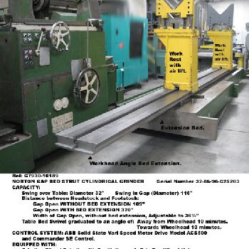 116" x 312NoRTON, 32 swing over ways, Solid State Drives