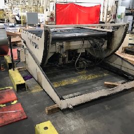 10000 lb. x 72 "ODBraner Downlayer, elevación hidráulica, bocina hidráulica, descarga directa