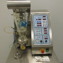 AeromaticMP-Micro fluid bed multi-processor, bench top desing, Stainless Steel, 2000, #30202