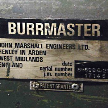 Burrmaster#8, brush deburring machine, 2-1/2" OD x 3 maximum , #3395