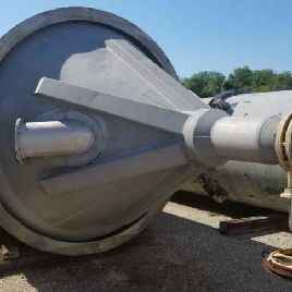 Semco Blend Silo, 9’6" diameter x 29’ + 9’ cone, Alum., 2160 cu.ft., 41PCF, ring support, #1272202 (3 available)