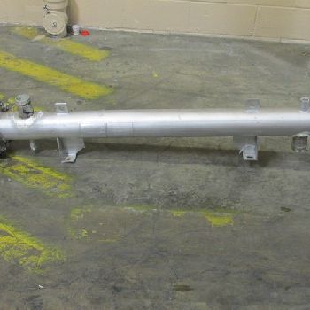 7.5 sq.ft., 100 psi shell, 100 psi tube,Allegheny Bradford,316 Stainless Steel U-Tube,300Â°F,1.5" tubes in/out,NB #414,1995,#49508 (3 available)