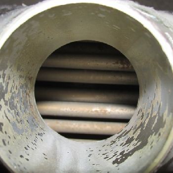 7.5 sq.ft., 100 psi shell, 100 psi tube,Allegheny Bradford,316 Stainless Steel U-Tube,300Â°F,1.5" tubes in/out,NB #414,1995,#49508 (3 available)