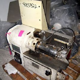 Netzsch#LME1/J1, horizontal media mill, Stainless Steel, 1 liter jacketed grinding chamber, 1984, #29406
