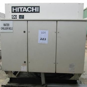 103 Ton, Hitachi " H Series #RCUG150AHYZ1, Chiller, Air Cooled, R407C refrigerant, 380/415 V., 2011, #207-1