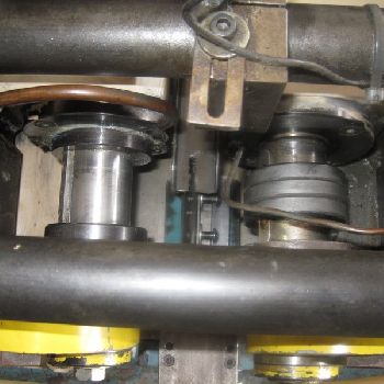 Reed #D44EH, cylindrical thread roller,1.58" spindle diameter,1-1/2 diameter infd,5/8 diameter thru fd