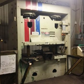 500 Ton,Pacific, gib guided, 12" stroke, 26.5 DL, 8 closed, 81 x 36 bed