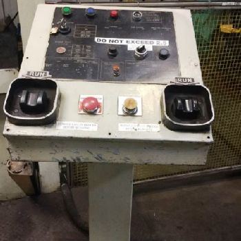 500 Ton,Pacific, gib guided, 12" stroke, 26.5 DL, 8 closed, 81 x 36 bed