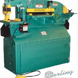 Piranha # P65 de 5 "x 5 x 3/8, hidráulico, 65 toneladas, sujeción automática, soporte de punzón, 7.5 HP, nuevo, # SMP65