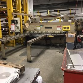 1/4" x 10â€™Cincinnati#1810G, 4 thr, 11 holddowns, fast setup, 2 fr. gauging arms