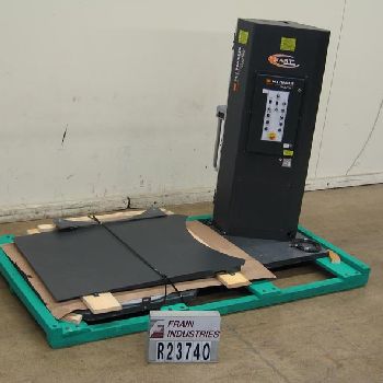 Wulftec#WSML-150-S, semi-automatic, low-level, stretch wrapper, 25-35 pallets per hour