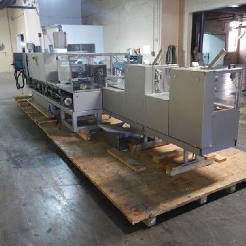 Iwka#CPS-R, Cartopack, cont.motion horiz, to 300 cpm,adj. 3-chain mach.on 6" centers, 460 V., 1998, #43908