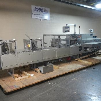 Iwka#CPS-R, Cartopack, cont.motion horiz, to 300 cpm,adj. 3-chain mach.on 6" centers, 460 V., 1998, #43908