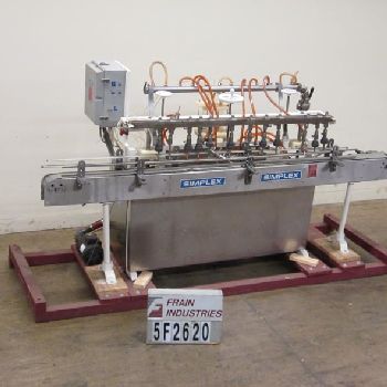 Simplex#400A, inline, 12 head, pressure filler, all Stainless Steel contact parts
