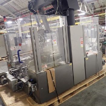 Schubert#SMD, robotic case packer with multi axis robotic loading arm, sealer, serial #00007838/00007242, 1999, #2706-20