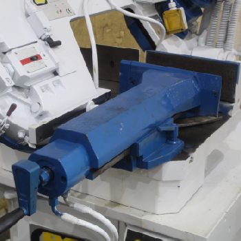 5-1/8" x 12FMBPegasus #OMEGADouble Mitre Pro-DM, semi-auto band saw,2001,#70935