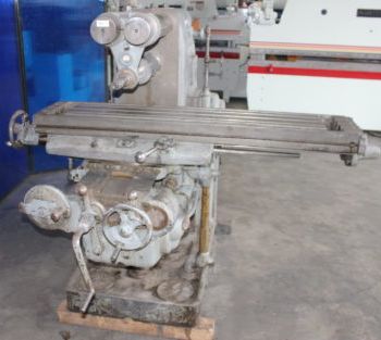 Kearney &amp; Trecker#2K, horiz mill,12" x 56 table,15-1500 RPM,5 HP,arbor &amp; support,#8511HP