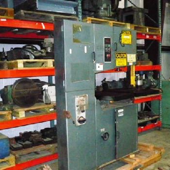 12" x 36Marvel#S-36-V, 24 x 28 front table, 18 x28 rear table, 25-6000 RPM, 192 blade lngth, blade welder, s/n #S-36-V-142