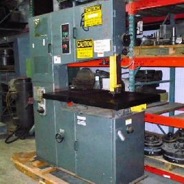 12" x 36Marvel#S-36-V, 24 x 28 front table, 18 x28 rear table, 25-6000 RPM, 192 blade lngth, blade welder, s/n #S-36-V-142