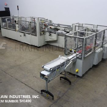 Kodiak#910-120, automatic, continous motion, horizontal, hot melt glue cartoner, 10-120 cartons per minute