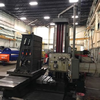 4.1"WMW#BMT-105-DRO, horiz,82.6 X,71 Y,63 Z,55 x 63 table,CAT50,1600 RPM,’98,#10396