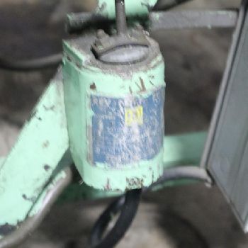 4’ x 16 ga.Pexto#418E, 3-rolls, 3" diameter rolls, mechanical, powered steel metal roll, foot switch, #10448