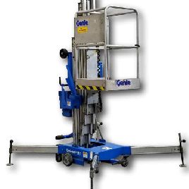300 lb.Genie#AWP-25S, man lift,30’10" working ht,2’5 width,24’10 platform ht,#016388