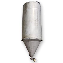 Brismet #T-6061-T6-ALUM, aluminum powder silo, 350 cu.ft., bristol metal, 1973, #16675