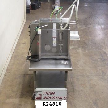 Filamatic#DAB-32-2, semi-automatic, 2 head, Stainless Steel piston filler, up to 24 cycles per minute