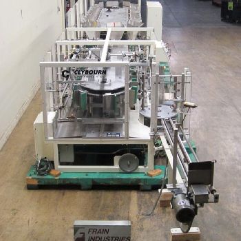 Clybourn#SPECTRUM, vertical cartoner, 30-80 cartons/minute, hot melt, ELECTRO CAM pattern control