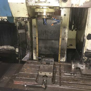 Toyoda#FV45, CNC VMC,21 ATC,32" X,18 Y,22 Z,40 x 20 T-slot table,CAT 40,Fanuc control,1986