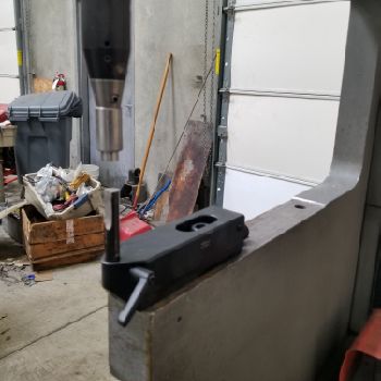 8 Ton,Haeger#824, insertion press, 24" throat, 40 SPM at 1, 1997