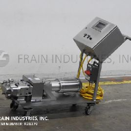 1-36 GPM @ 200 psi,Waukesha#30, positive displacement pump with 316 Stainless Steel contact parts, 1 HP drive w/vari-speed controller