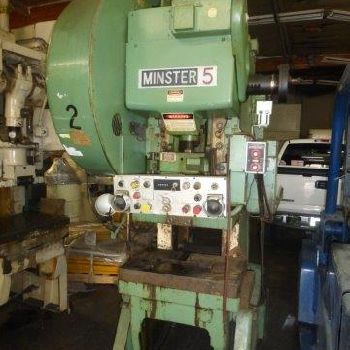 45 Ton,Minster#5, 3" str,12-3/4 SH,928 x 18 bed,90-180spm,air clutch &amp; brake,#3940