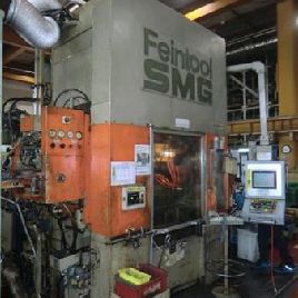 650 Ton,Feintool#SMG-HFA-6300, hydraulic fine blanking press,9" stroke,13 -16.1 SH,35.8 x 53.1 bed area,S39787