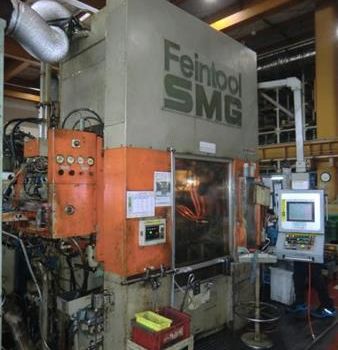 650 Ton,Feintool#SMG-HFA-6300, hydraulic fine blanking press,9" stroke,13 -16.1 SH,35.8 x 53.1 bed area,S39787