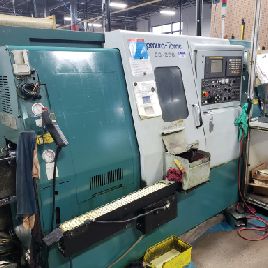 NakamuraTome #SC-250, Fanuc 18iT,12x20,2" bar,5k RPM,cllt chucks,live,sub,chip conv,’05