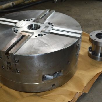 24"Royal Machine&amp; Tool, 4-Jaw self-centering hydraulic chuck, never used, 2014, #28280