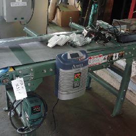 Anser#930, ink jet printer, mounted on Hytrol belt conveyor, 20" wide x 58 long, controls &amp; printer head, #36537